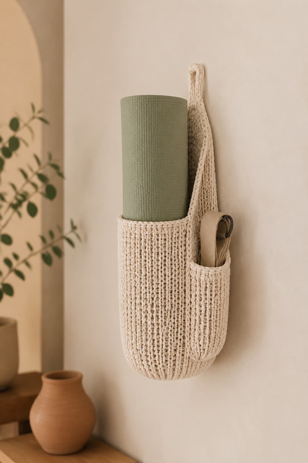 Wall Hang Yoga Strap Holder